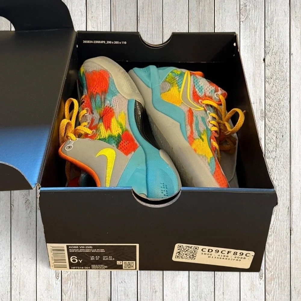 Nike Kobe VIII Venice Beach GS 6Y HF7319-001 Basketball Shoes w/ Original Box